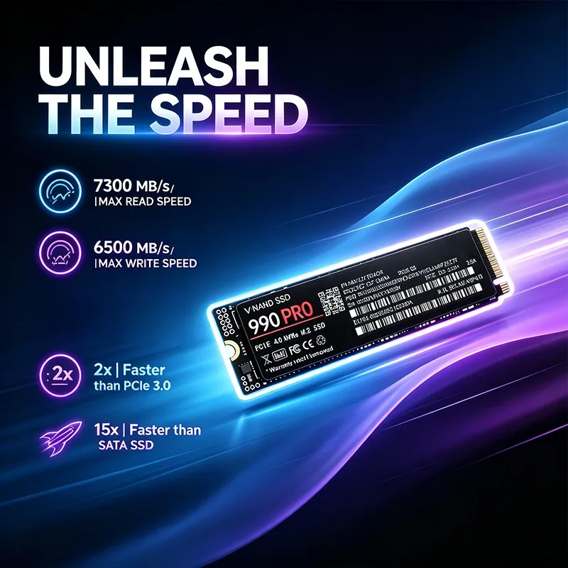 Original 990 PRO SSD 500GB-4TB - đánh giá và giá M.2 Nvme 4Tb Pcie 4.0 Ssd