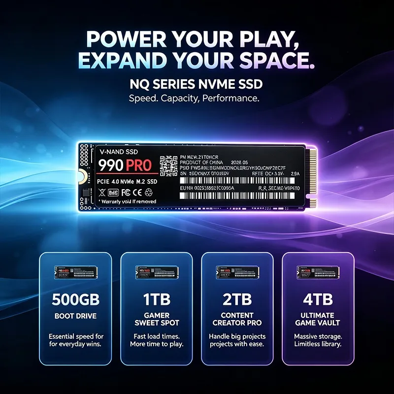 Original 990 PRO SSD 500GB-4TB - đánh giá và giá M.2 Nvme 4Tb Pcie 4.0 Ssd