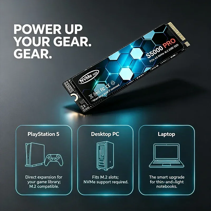 S5000 PRO M.2 SSD Hard Disk 1T - đánh giá và giá M.2 Nvme 4Tb Pcie 4.0 Ssd