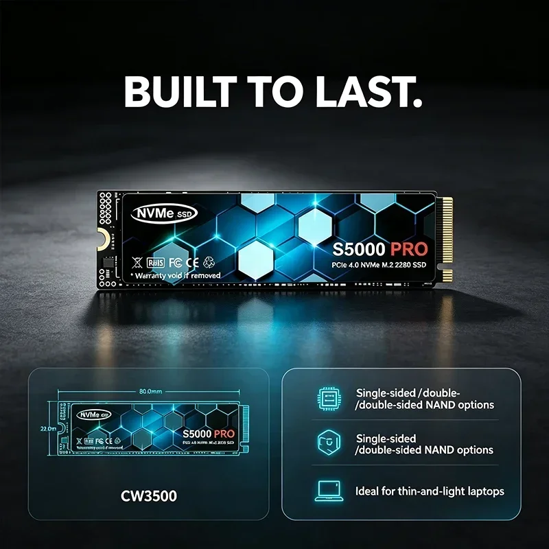 S5000 PRO M.2 SSD Hard Disk 1T - đánh giá và giá M.2 Nvme 4Tb Pcie 4.0 Ssd