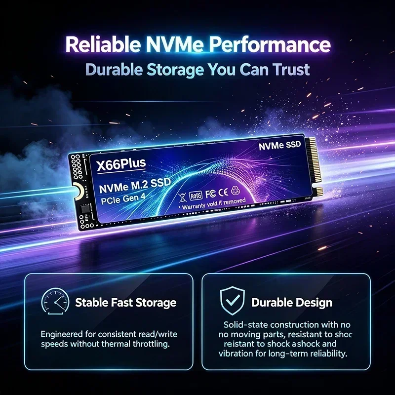 NVMe M.2 SSD PCIe 4.0 X66Plus  - đánh giá và giá M.2 Nvme 4Tb Pcie 4.0 Ssd