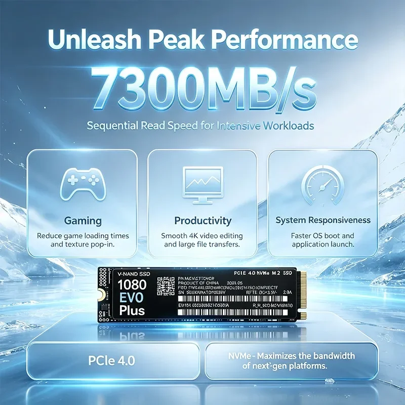 High Speed Original NEW 1080 E - đánh giá và giá M.2 Nvme 4Tb Pcie 4.0 Ssd
