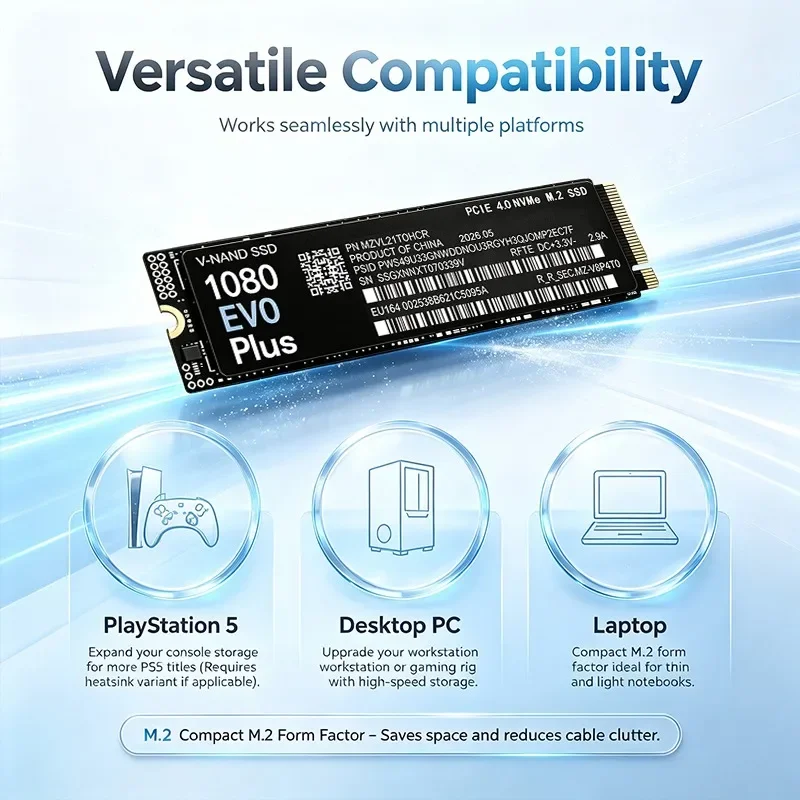 High Speed Original NEW 1080 E - đánh giá và giá M.2 Nvme 4Tb Pcie 4.0 Ssd