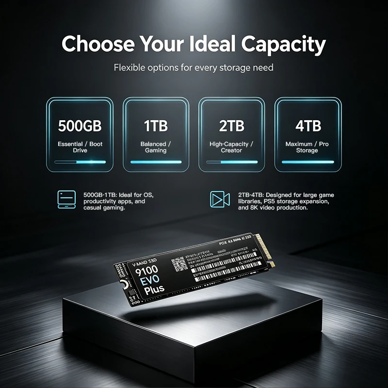 9100 EVO PLUS M.2 NVMe SSD – L - đánh giá và giá M.2 Nvme 4Tb Pcie 4.0 Ssd
