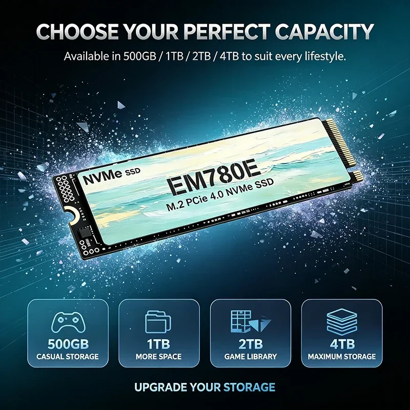 EM780E M.2 NVMe PCIe 4.0 Inter - đánh giá và giá M.2 Nvme 4Tb Pcie 4.0 Ssd