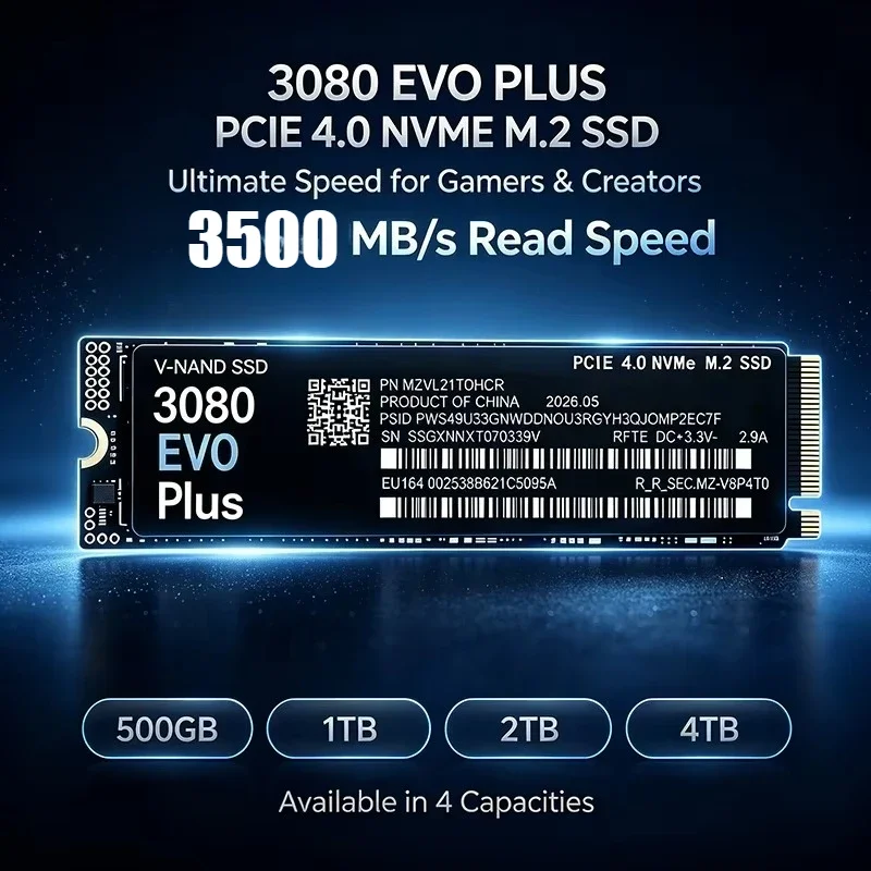 3080 EVO Plus 1TB 2TB 4TB M.2  - đánh giá và giá M.2 Nvme 4Tb Pcie 4.0 Ssd